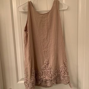 Cream lace dress